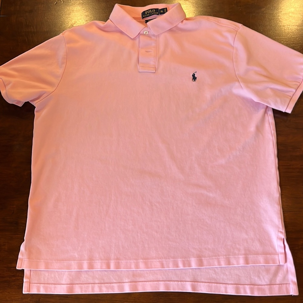 Men’s XL pink polo